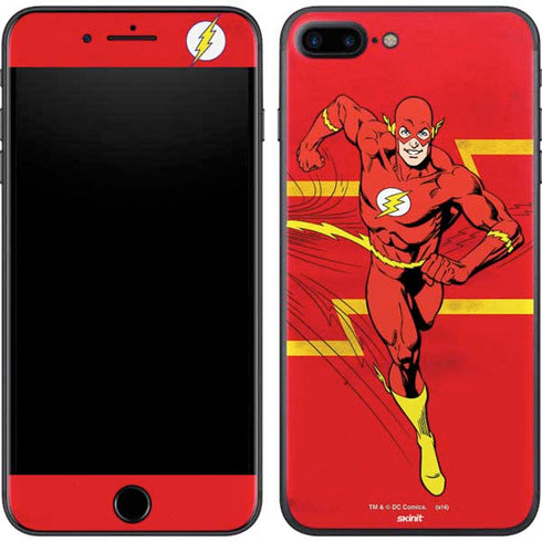 DC Comics The Flash Classic Art Running Pose iPhone 8 Plus Skin